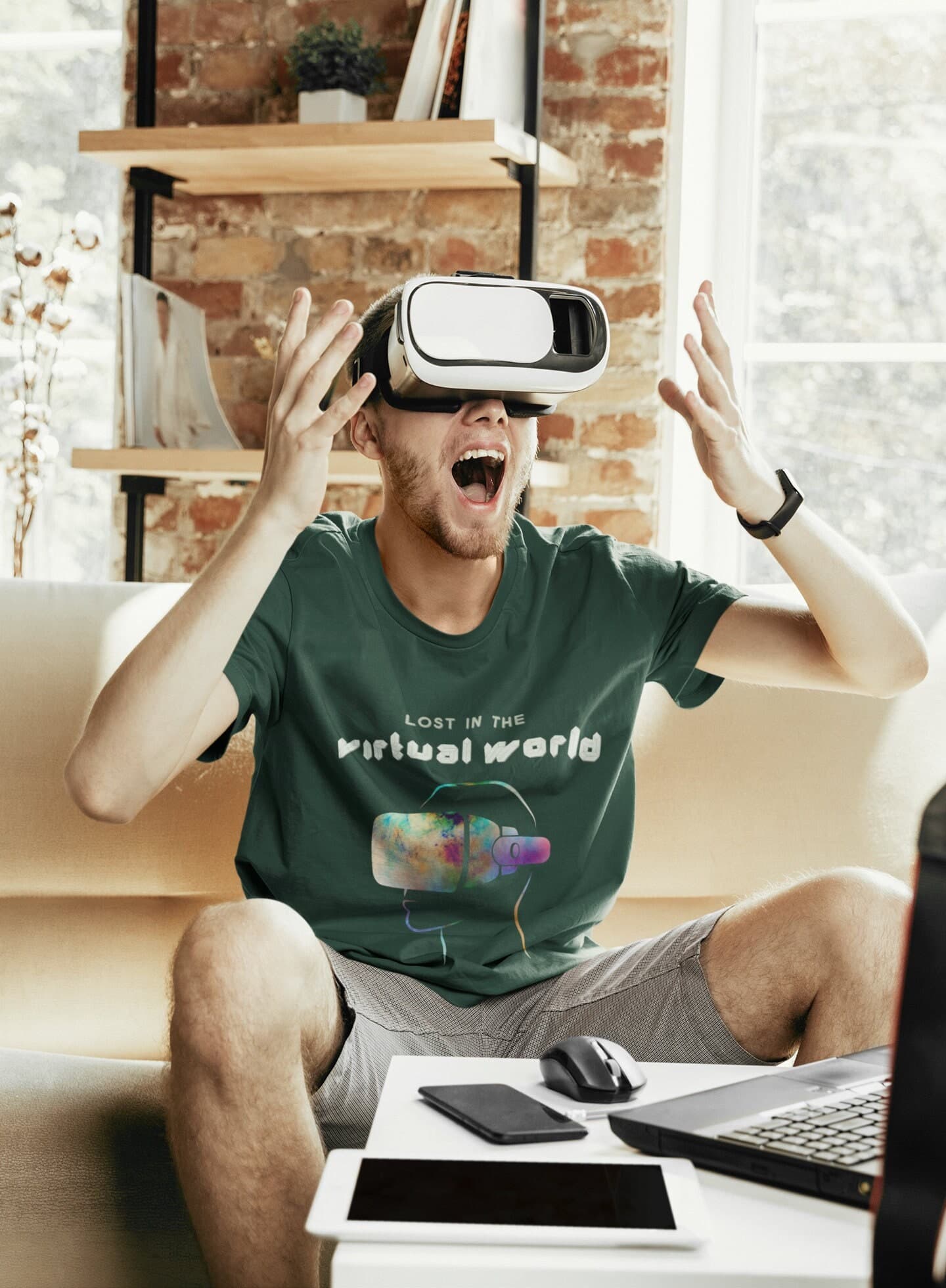 Lost in the Virtual World, Gaming T-shirts for Men