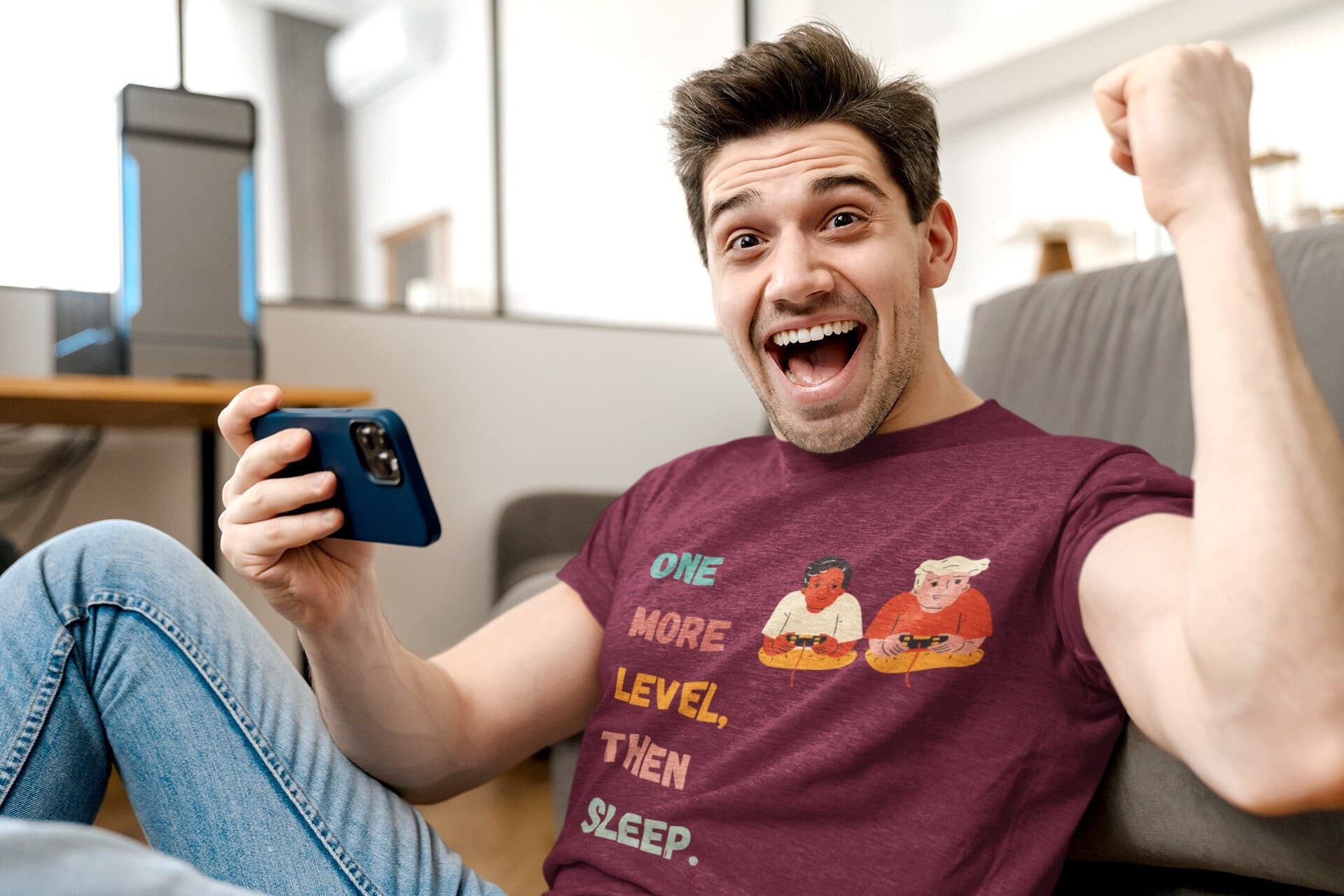 One More Level Then Sleep, Gaming T-Shirts for Men
