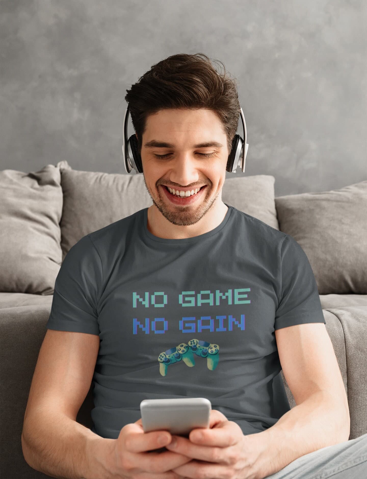 No Game No Gain, Gaming T-Shirts for Men