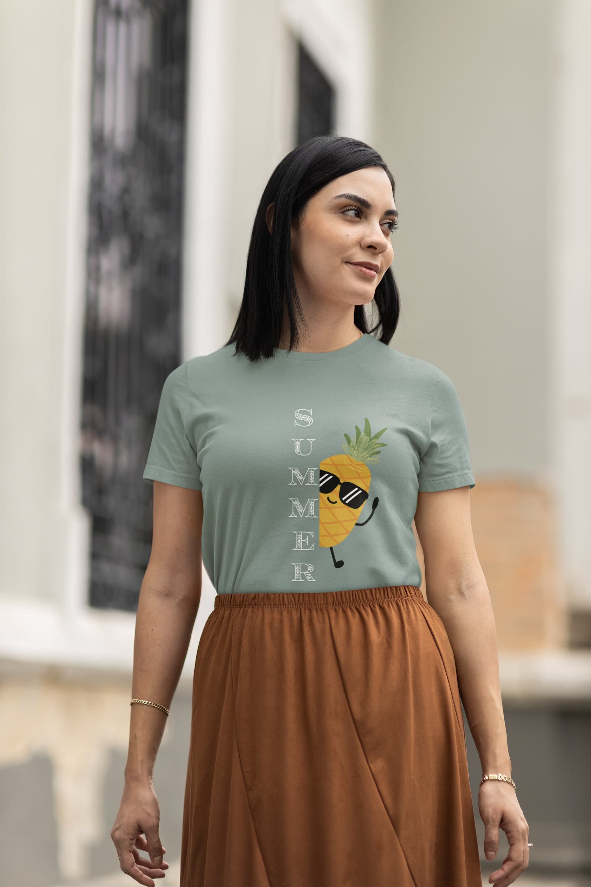 Summer Clothing, Summer Pineapple design, Summer T-shirts for infants, toddlers, kids, youth, men and women