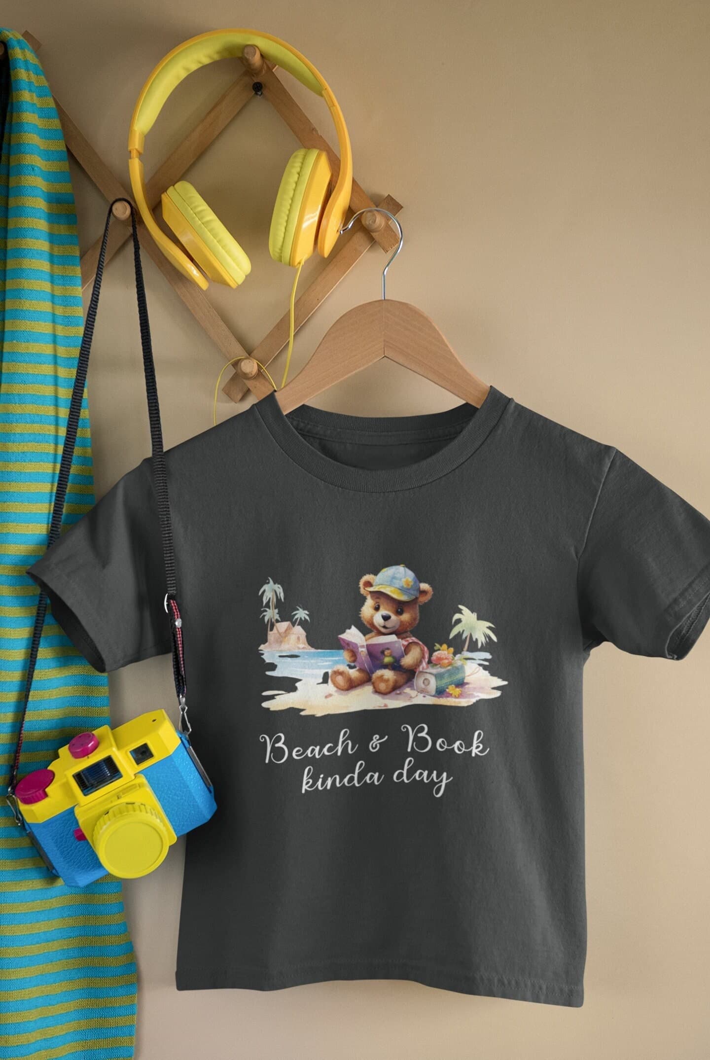 Beach and Book kinda day, Beach and books T-shirts for Infants and toddlers, Kids Beach wear