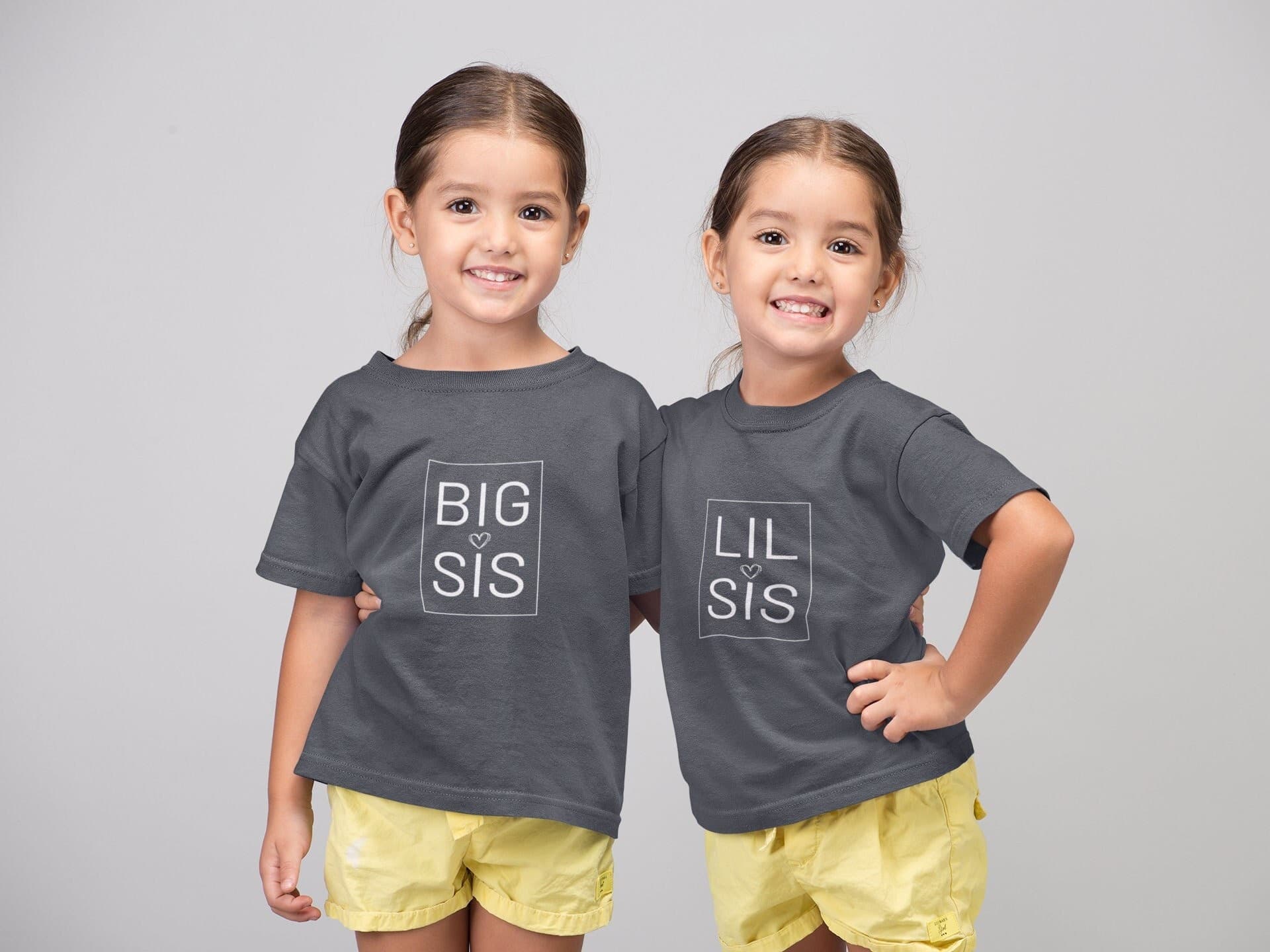 Big Sis, Lil Sis, T-Shirts for Siblings, Big Sister, Little Sister